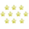 HAND® Light Yellow Organza Flower Sew On Trims with Pearl
