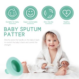 DOITOOL Chest Percussion Cup Baby Palm Chest Cup Massager Silicone Up Phlegm Remover Percussion Tools for Nursing Sputum Pat Tools