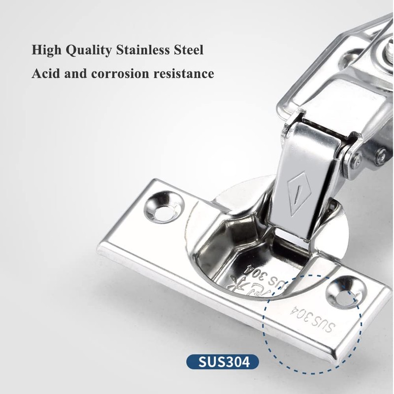 Cabinet Hinges Detachable Stainless Steel Soft Closing Concealed Hinges, Inset,