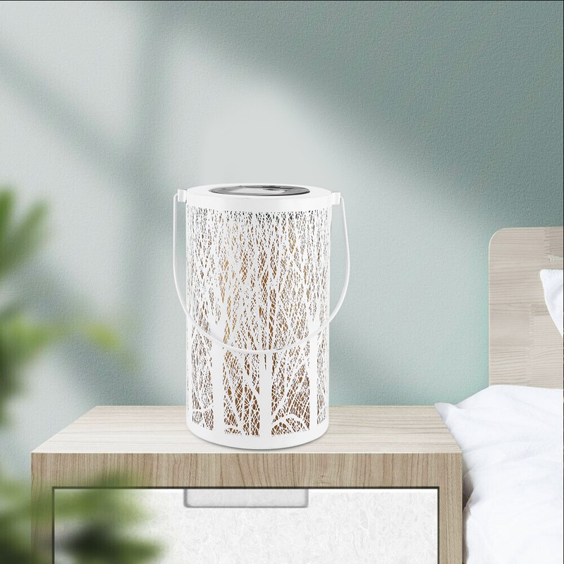 Solar Power Hanging Hollow LED Lamp Decorative Light for Outdoor