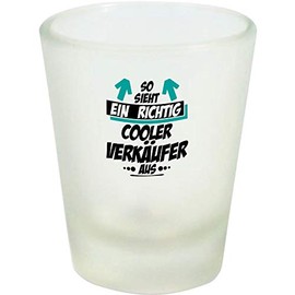 ShirtInStyle Schnapsglas Glas So Sieht EIN richtig Cooler, Dankeschön Kita Kindergarten Schule Hort