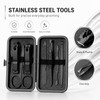 7-Piece Stainless Steel Nail Care Kit for Manicure & Pedicure