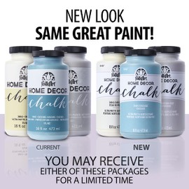 FolkArt Home Decor Chalk Furniture & Acrylic Craft Paint in Assorted Colors, 16 ounce, Rich Black