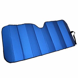 Sunshade Windshield for Car Truck & SUV, Black Heat Protection, Sunscreen Blocks UV Rays and Keeps Vehicle Cool Blue Sunshade (58 x 24 Inch) (Blue - 58" x 24")
