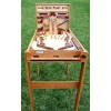 Woodworking plan for a marble pinball game in wood