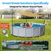 Vidoya Above Ground Pool Canopy Sunshade Set with Storage Tray