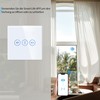 LIAONFOY WiFi Controlled Curtain Switch Flush-Mounted Intelligent Touch Switch Remote