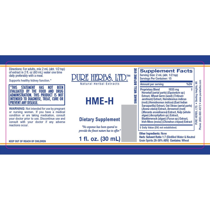 Pure Herbs: HME-H - 1 oz.