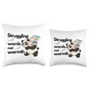 Struggling with Words not with warmth Introverts Ice Breaker Throw
