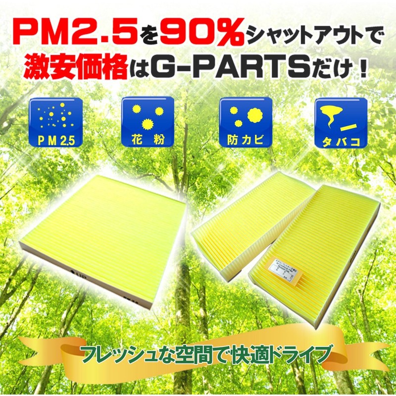 G-PARTS エアコンフィルター (日産/マーチ) LA-C201 【型式 K12系 初年 02/02-10/07】