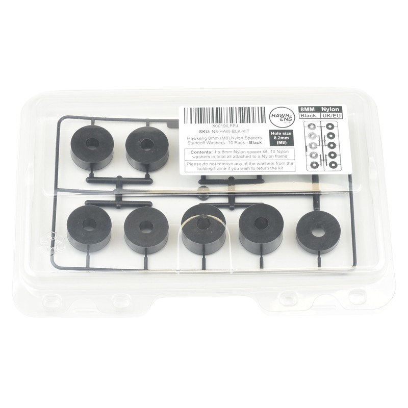 Hawkeng 8mm (M8) Nylon Spacers Standoff Washers (10 Pack) 4