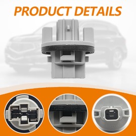 SYudwen 2pcs 7440 Front Turn Signal Light Bulb Holder, Turn Signal Blinker Light Adapter Socket Compatible with 2016-2019 Civic, 2011-2017 Odyssey, 2007-2013 MDX, 2005-2006 RSX etc