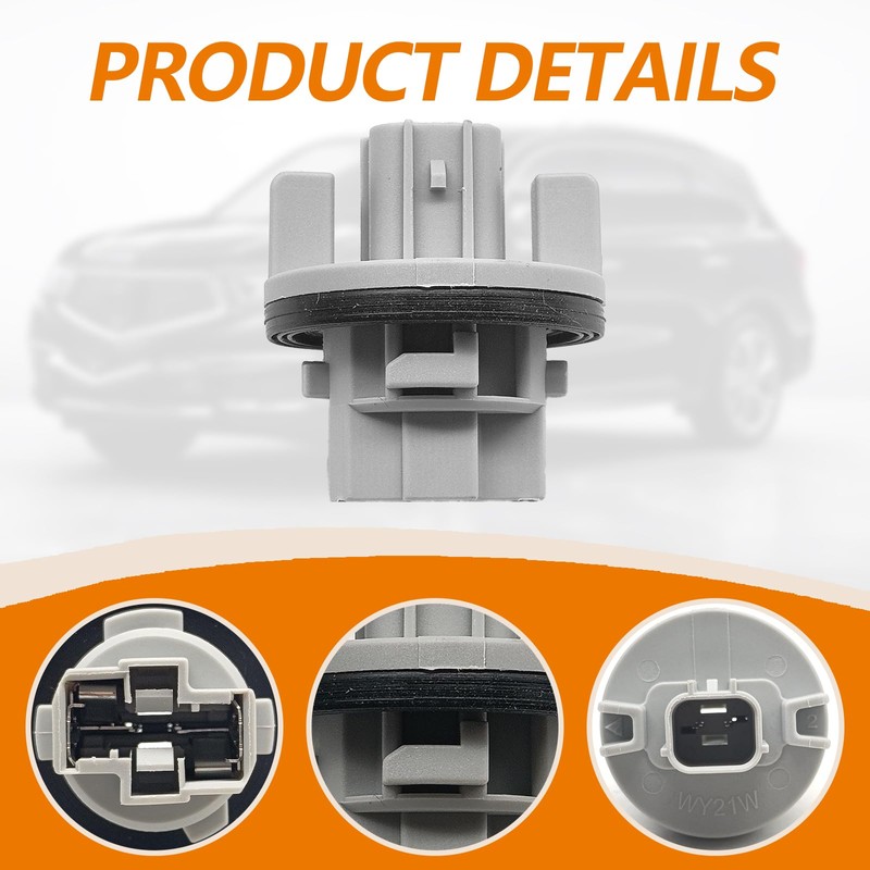SYudwen 2pcs 7440 Front Turn Signal Light Bulb Holder, Turn