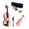 SKY 1/10 Size Violin with Lightweight Case, Brazilwood Bow, and