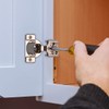 FURNIWARE 50 Pieces Soft Closing Cabinet Hinges, 3/4 inch Overlay