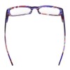 Eyekepper 4-Pack Beautiful Colors Spring Hinge Rectangular Reading Glasses +1.00