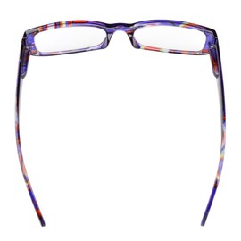 Eyekepper 4-Pack Beautiful Colors Spring Hinge Rectangular Reading Glasses +1.00