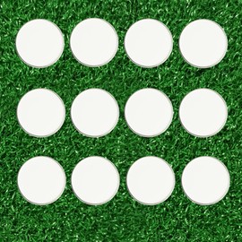 GOLTERS Golf Ball Marker Blank Golf Markers (White)