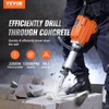 VEVOR Demolition Jack Hammer with 2/4/6 Chisel Bit, 360°C Swiveling