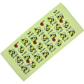 Face Towel [Bee-san] Printed Long Towel - Drawing Series