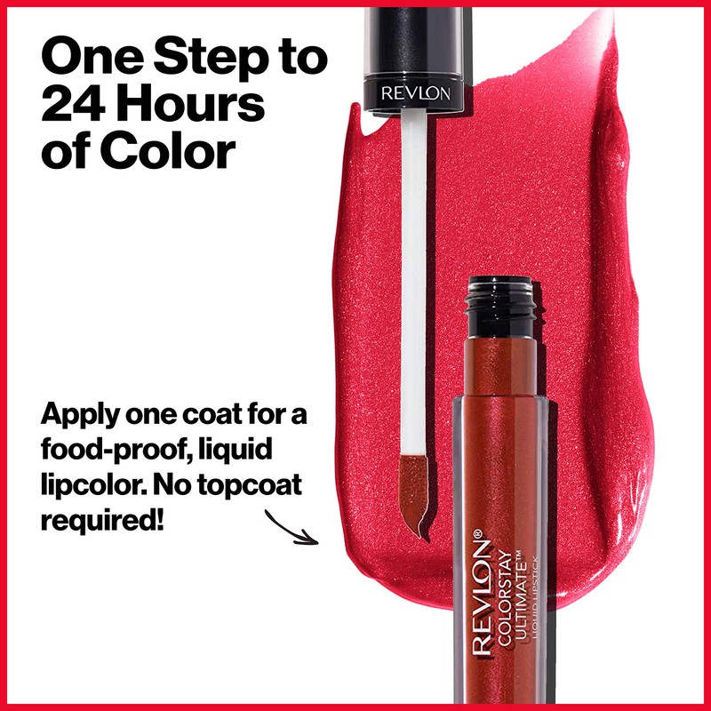 Revlon ColorStay Ultimate Liquid Lipstick, Longwear Rich Lip Colors, Wears