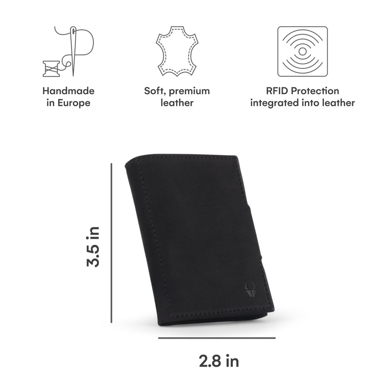 DONBOLSO NextGen Slim Leather Wallet without Coin Compartment, with RFID