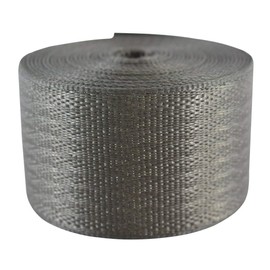 SGT KNOTS Belt Webbing - Heavy Duty and 100% Polyester Straps for Cargo, Harnesses, Canoe Seats and Climbing Uses (2" x 10ft, Grey)