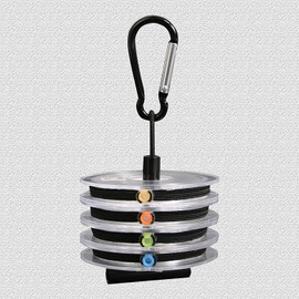 MAXIMUMCATCH Fly Fishing Tippet Line with Tippet Holder & Leader Coil Holder, Clear, 50 m/55 yds, 4 Pieces (1X+2X+3X+4X)