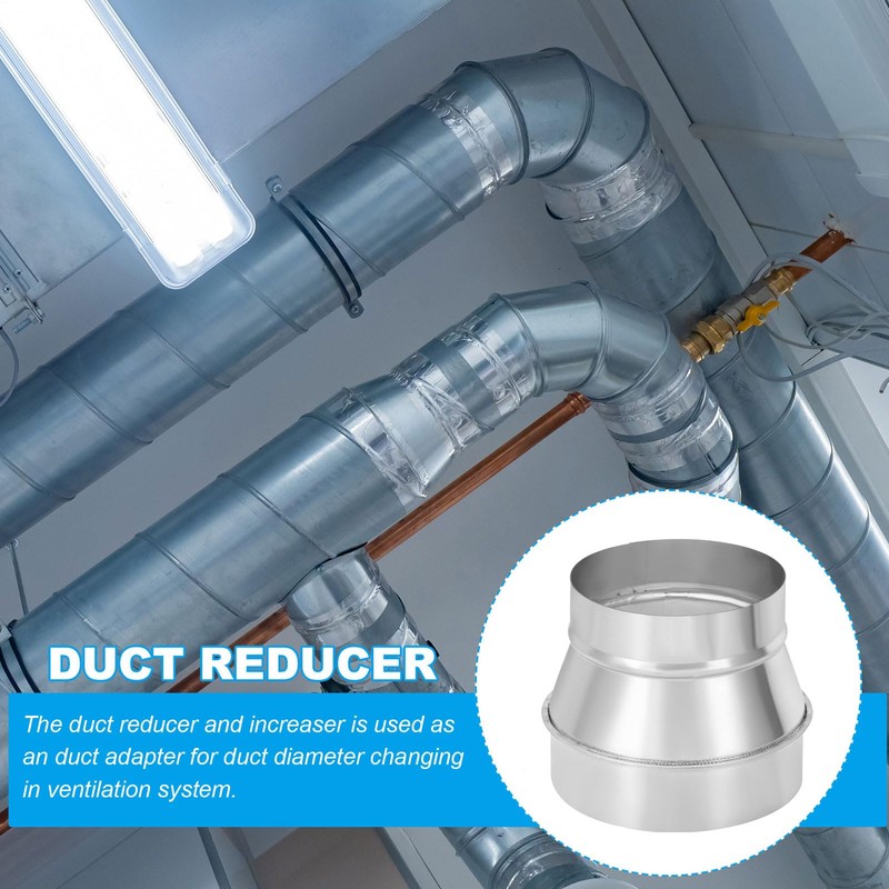 PATIKIL 6 Inch to 5 Inch Round Duct Reducer Increaser
