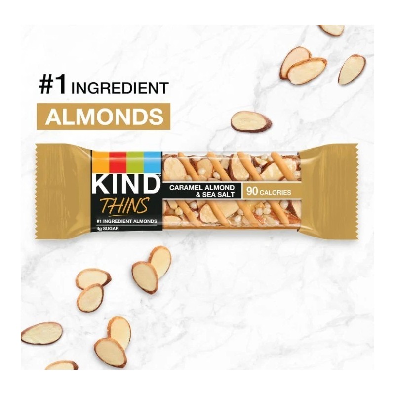 KIND THINS Caramel Almond & Sea Salt, Gluten Free, 100