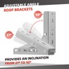 Universal Roof Mounting Bracket for Retractable Awnings, Adjustable Angle Premium
