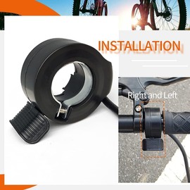 AYNEFY 130X Universal Thumb Throttle Finger Throttle Accelerator Control Accessories Waterproof Connector for Electric Scooters E-Bike Bicycle Thumb Throttle Electric Bicycle