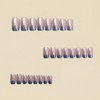 LWTZLW French Tip Press on Nails Medium Square Fake Nails