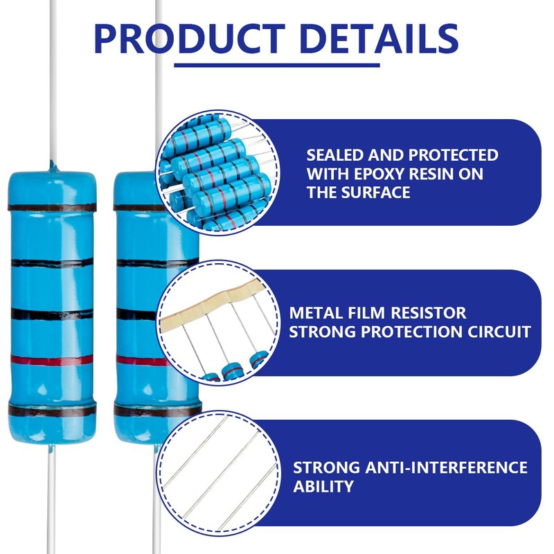 Innfeeltech 5 W 1% Tolerance 120 Ohm Metal Film Resistor