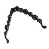VINGTAINE H-797-BR- Emblem Button, Banana Clip, Hair Accessories, Brown