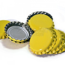 Crown Caps Yellow 100pk