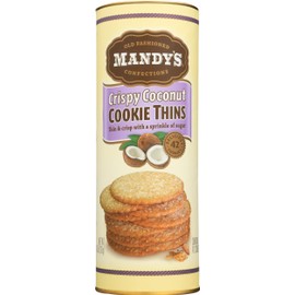 MANDYS Cookie Thins, Crispy Coconut, 4.6 OZ