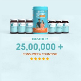 Generic ProteinUp Active (Chocolate, 400g / 0.88lbs) | All in One Triple Blend Protein | for Strength, Immunity, and Stress-Relief