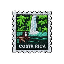 LEMEPINZ Costa Rica - Parche bordado de 3 pulgadas, parche bordado para planchar o coser de viaje, parches de viaje, parches de tela para ropa, mochilas, sombreros, accesorios de bricolaje para