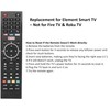 Replacement for Element Smart TV Remote Control - Not for