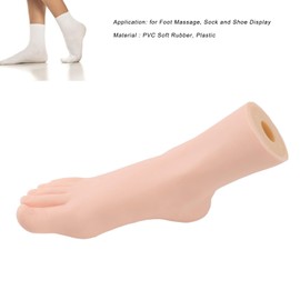 Female Foot Mannequin, Lifelike Fake Foot Model Female Right Manikin Feet Simulated Lifesize Female Foot Multifunctional Sock Display for Foot Massage Socks Shoes Jewelry Display
