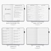 JUBTIC Password Book with Individual Alphabetical Tabs, 7"x10" Internet Password