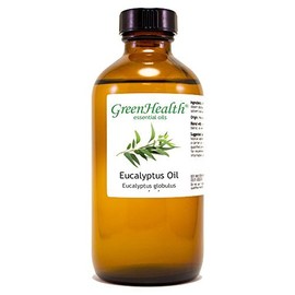 GreenHealth Eucalyptus Essential Oil – 8 fl oz (237 ml) – 100% Pure & Natural – Aromatherapy Oil in Amber Glass Bottle with Cap – for Diffuser, Cleaning, DIY, Home Fragrance