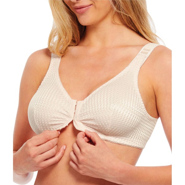 Carole Martin Wirefree Front Closure Bra for Women with Adjustable