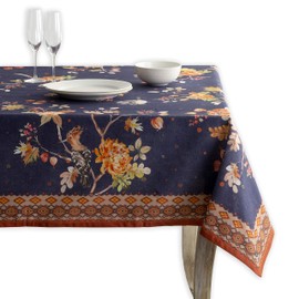 Maison d' Hermine 100% Cotton Table Cover - 60"x120" Rectangle Decorative Tablecloth - Washable Tablecloths for Dining, Home & Party - for Thanksgiving & Christmas - Kelim - Infinity Collection