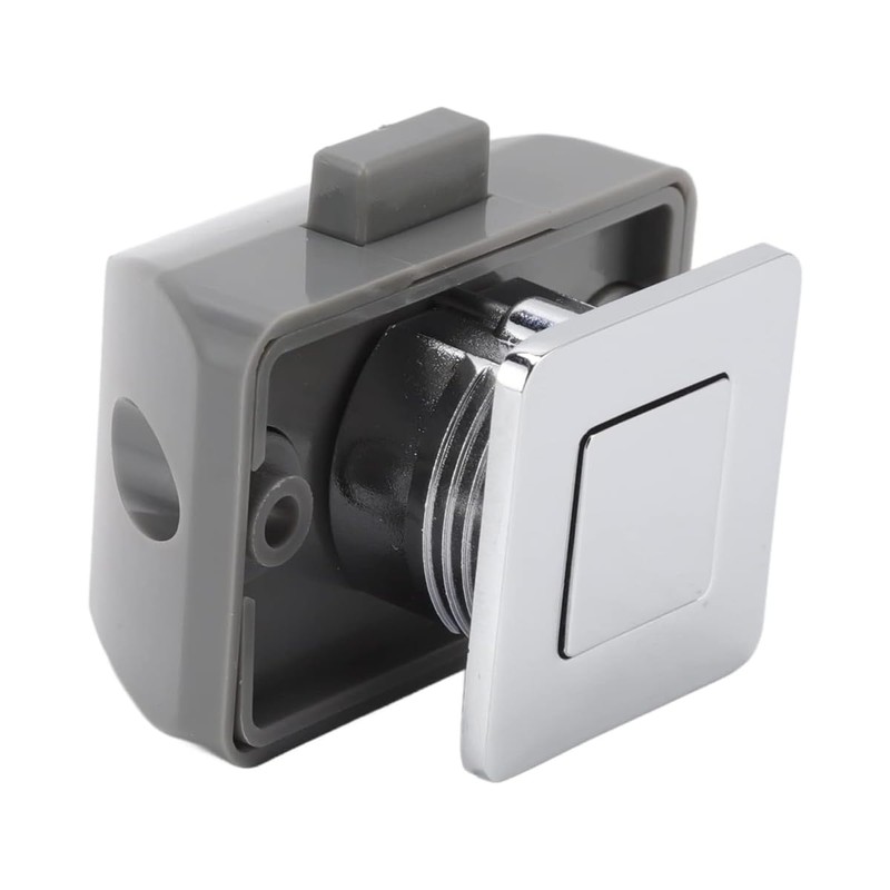 CENPEK Square Cupboard Push Button Lock Metal Drawer Knobs Door