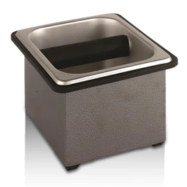 Rattleware Stainless Steel Knock Box - Perfect for Home, Cafe, Restaurant, Hotel, Office, or Commercial Establishment - Heavy Duty Knock Box Trusted By Baristas Worldwide (7.5" x 7" x 4")
