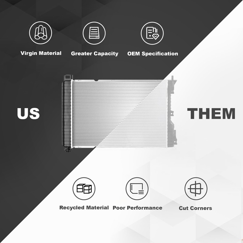 Klimoto Radiator | Compatible with 87-84 Mazda B2000; 93-84 Mazda