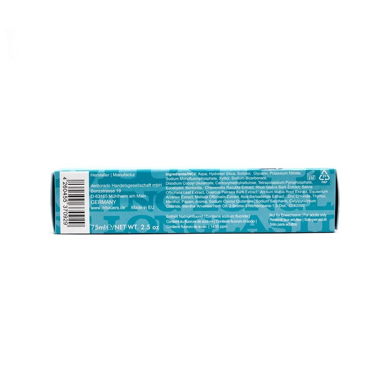 Dr. Bauer's Alpen Fresh Strong Mint Toothpaste 75 ml with