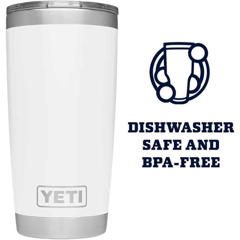 YETI Rambler Tumbler, Vacuum Insulated Stainless Steel Tumbler with Magslider